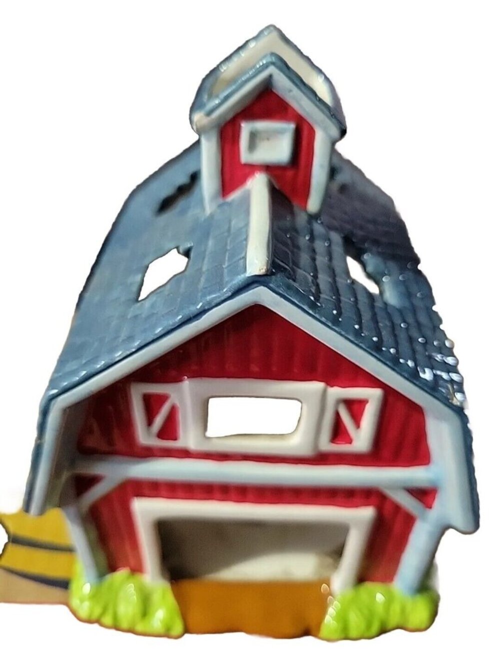 Enesco For John Deere 2002 Farm Barn Votive Tea Light Holder 4x5x7 Cottagecore